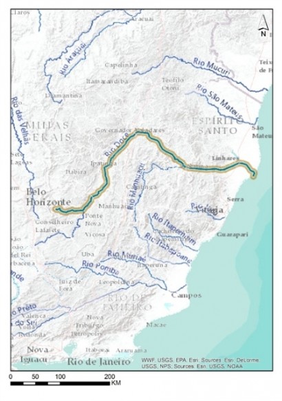 Il corso del Rio Doce