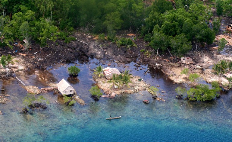 L’Oceano fa scomparire 5 delle Isole Salomone