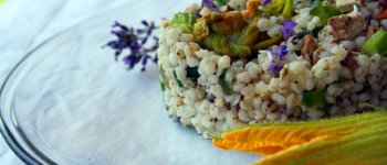 I fiori nel piatto: insalata estiva di sorgo