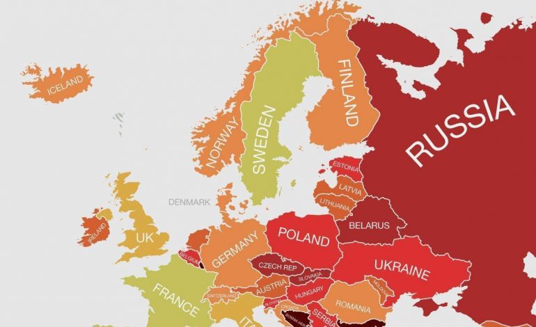 La mappa che mostra i paesi più “tossici” del mondo