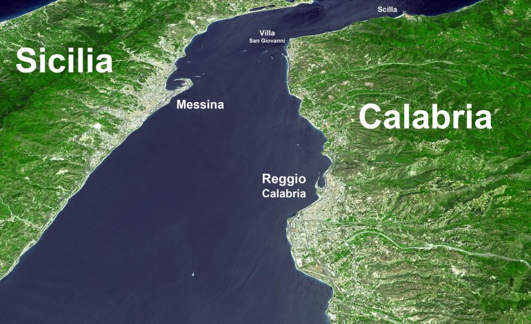 Le faglie dello Ionio che allontanano la Sicilia dalla Calabria