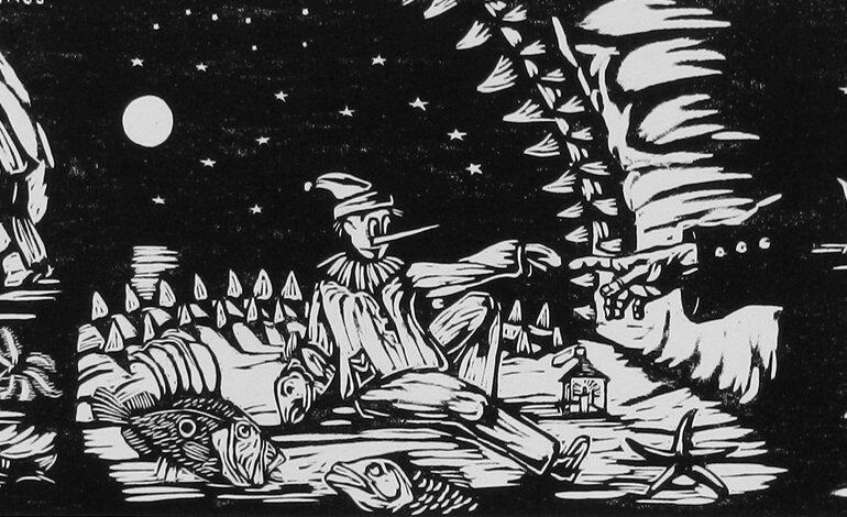 Pinocchio e gli animali nelle incisioni di Gianni Verna