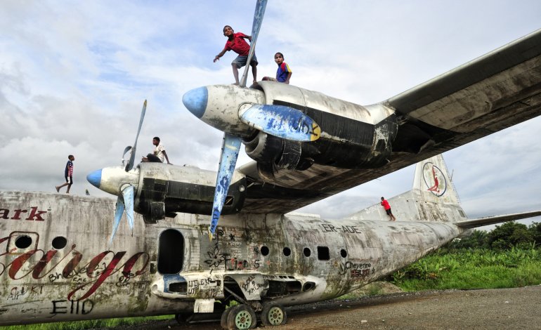L’aereo giocattolo Antonov di Jayapura