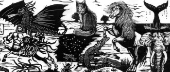 L'Inferno di Dante Alighieri popolato di animali veri e mitologici