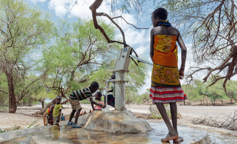Le prime vittime della mancanza di acqua sono i bambini
