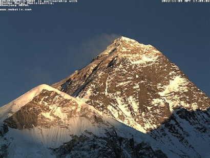 webcam sull'Everest
