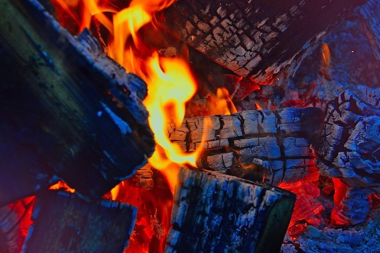 combustione di biomasse legnose