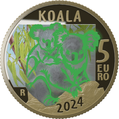 moneta con il koala