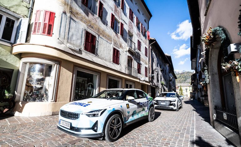 Le auto elettriche a zero emissioni si sfidano sulle Dolomiti