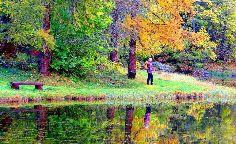 Riflessi in Valtournenche, il lago di Loz