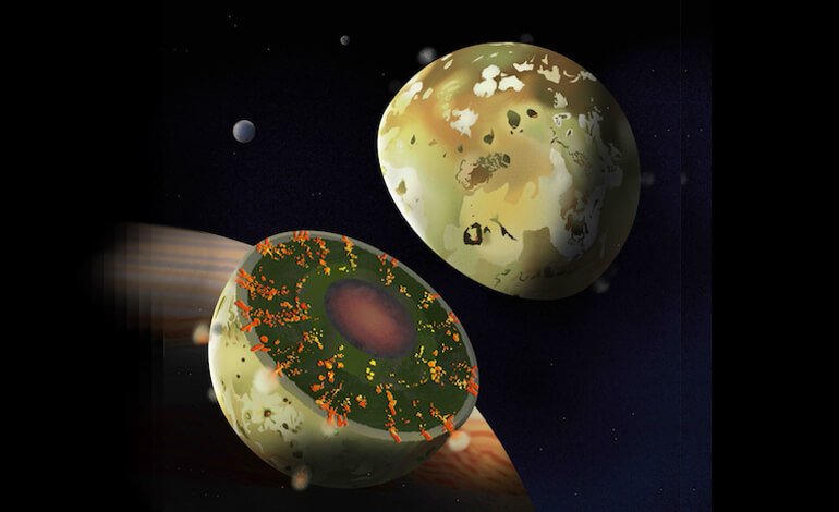 Il cuore della luna Io di Giove è solido
