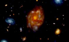 Scoperta una galassia a disco sorprendentemente grande