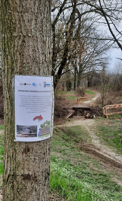 passerella sul torrente Rottone
