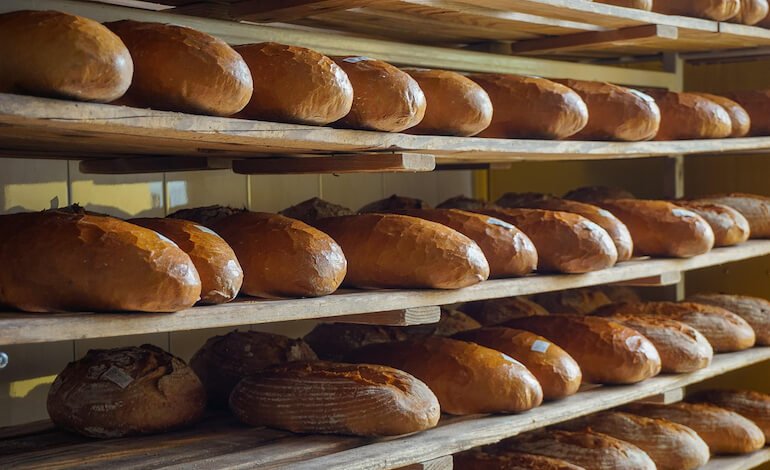 Pane fatto con il lievito madre naturale