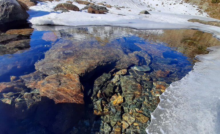 Al lago Muffè (con o senza neve)
