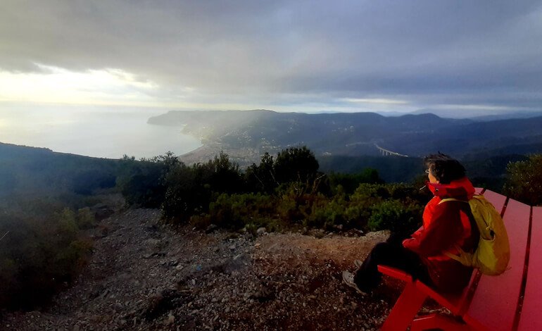 Big Bench e panorama e dal monte Mao