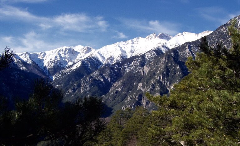Il Monte Olimpo, in Grecia